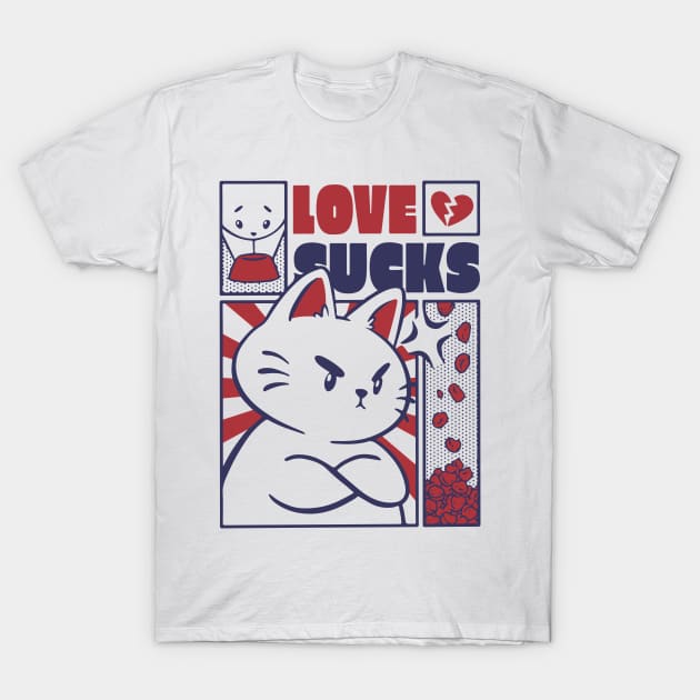 Love sucks bunny T-Shirt by Catfactory